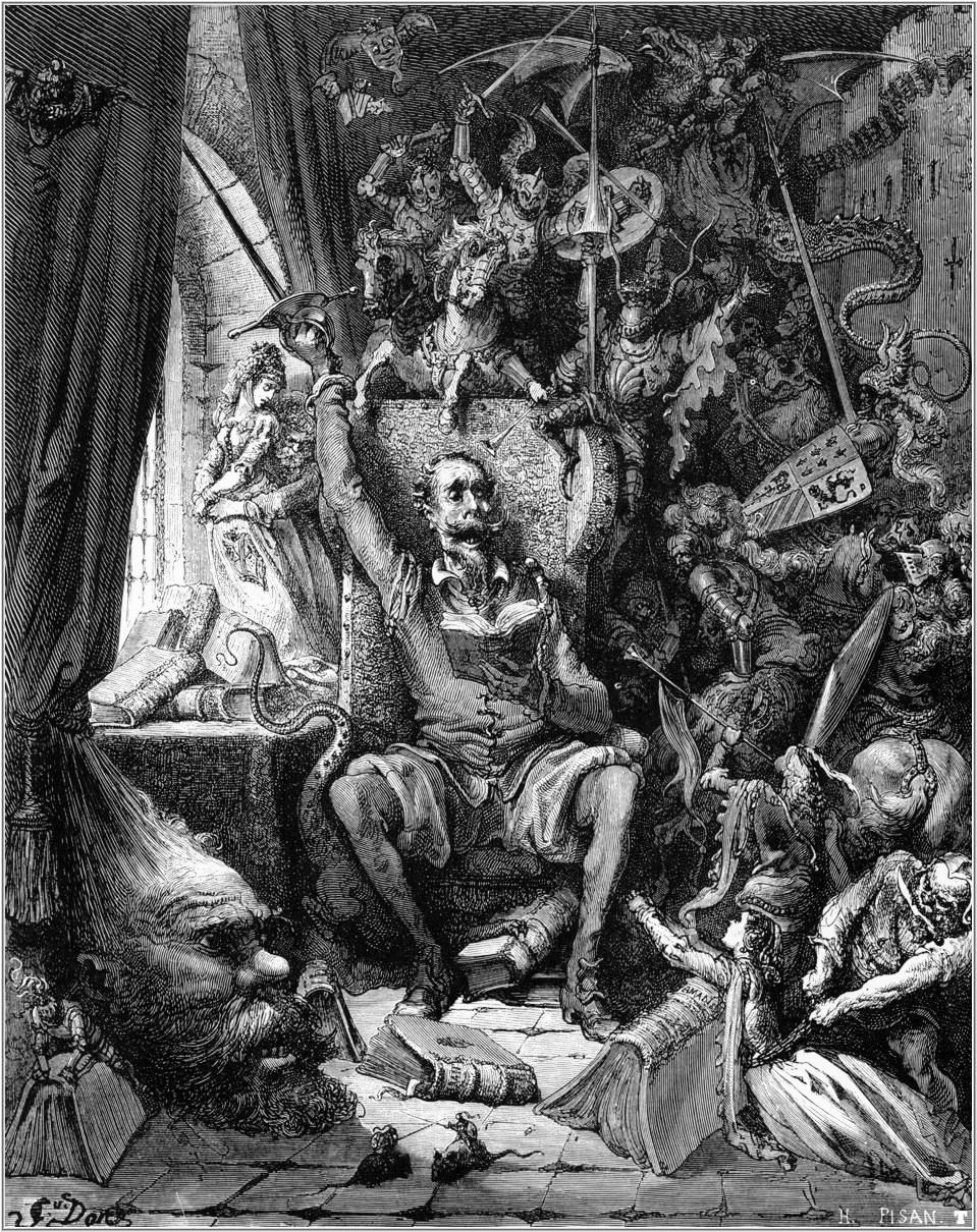 Cervantes'in Don Kişot'u; modern anti kahramanın atalarından.