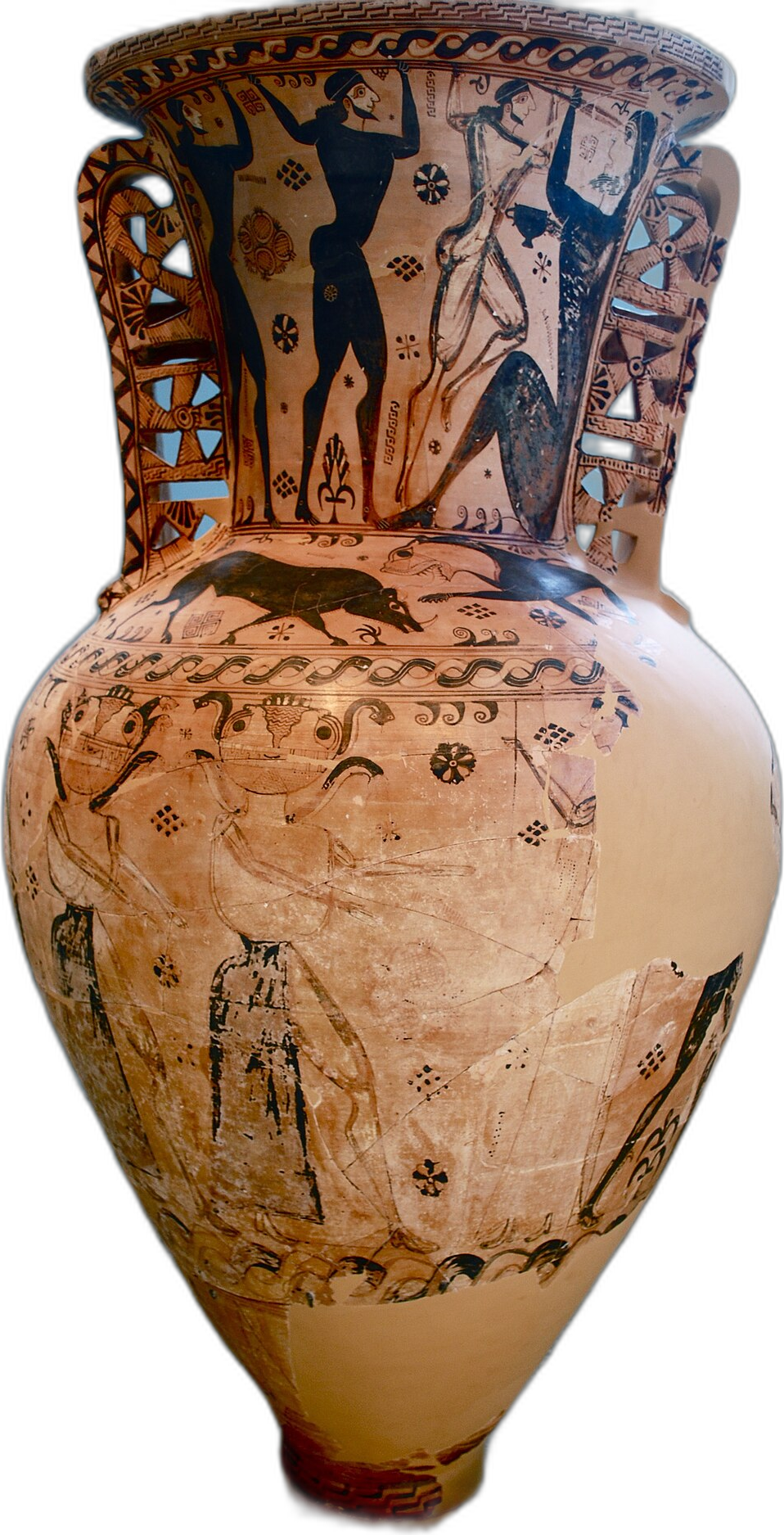 Polyphemus'un kör edilişi. Aynı sahne Dede Korkut'ta Tepegöz olarak karşımıza çıkar.