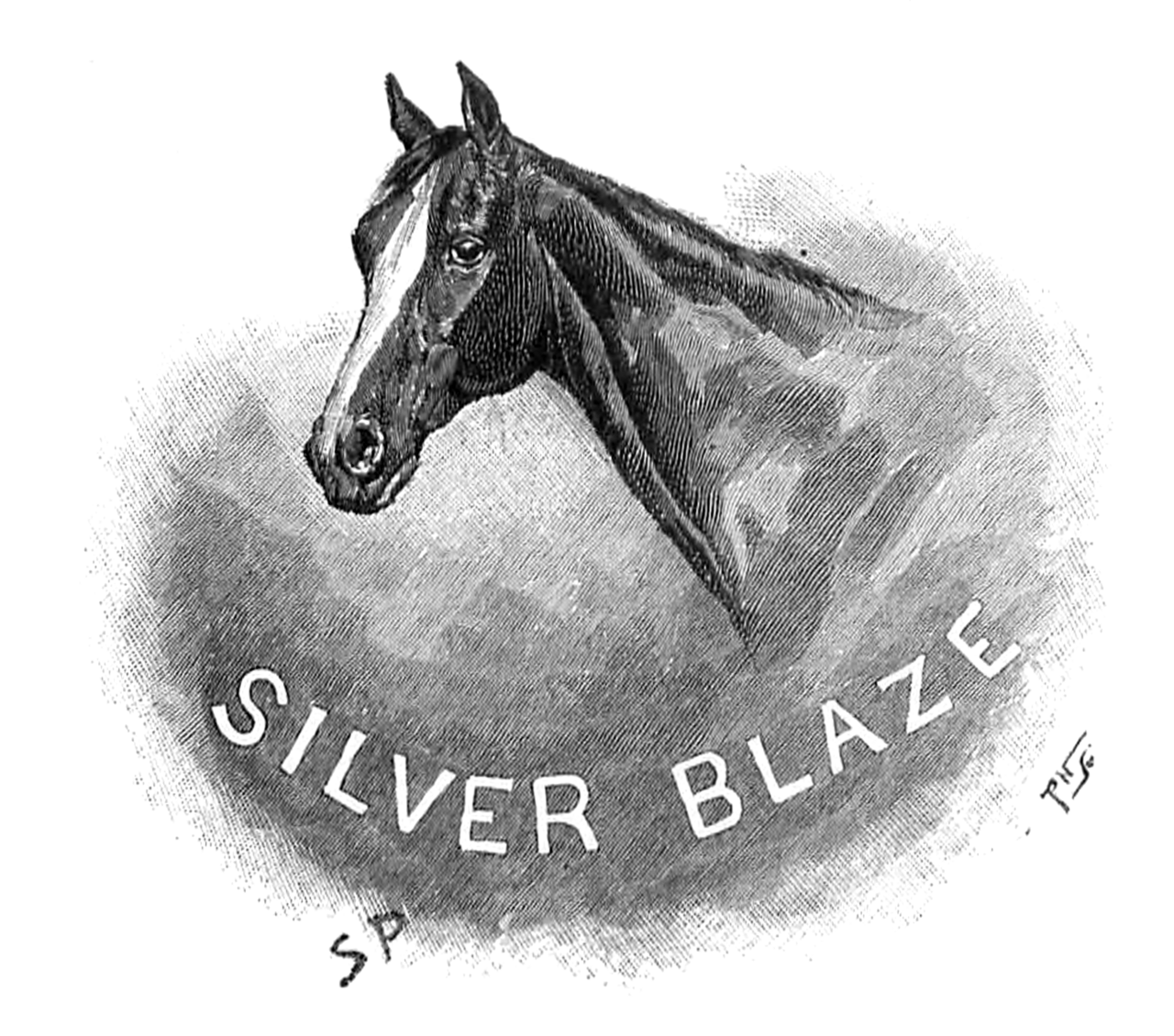 Silver Blaze, Sidney Paget'nin Strand dergisi için çizdiği başlık gravürü (1892)